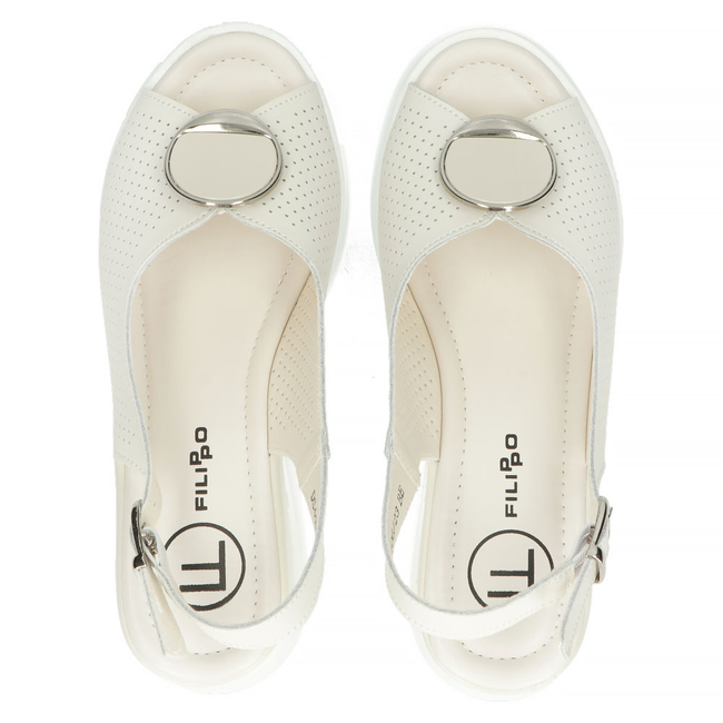 Leather sandals Filippo DS4406/23 BE beige