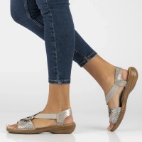 Sandals Rieker 60880-90 metalic