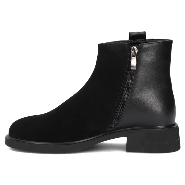 Skórzane botki Filippo DBT8249/26 BK czarne