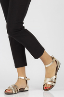 Leather sandals Filippo 40225 gold