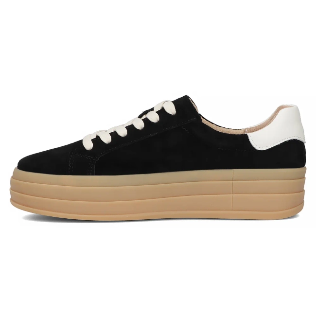 Leather sneakers Filippo DP6744/25 BK black
