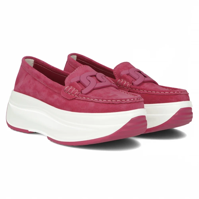 Leather shoes Filippo DP6132/25 FH pink
