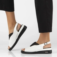 Leather sandals Filippo DS6145/24 WH white