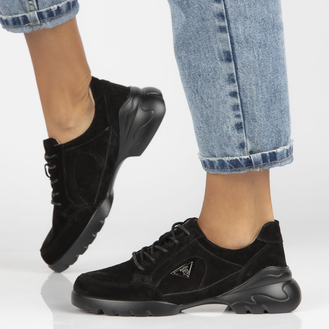 Leather shoes Filippo DP4181/22 BK black