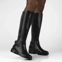 Leather boots Filippo DKZ7437/25 BK black