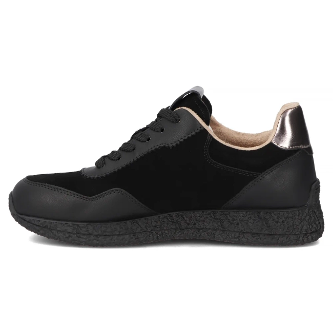 Leather sneakers Filippo DP7405/25 BK black