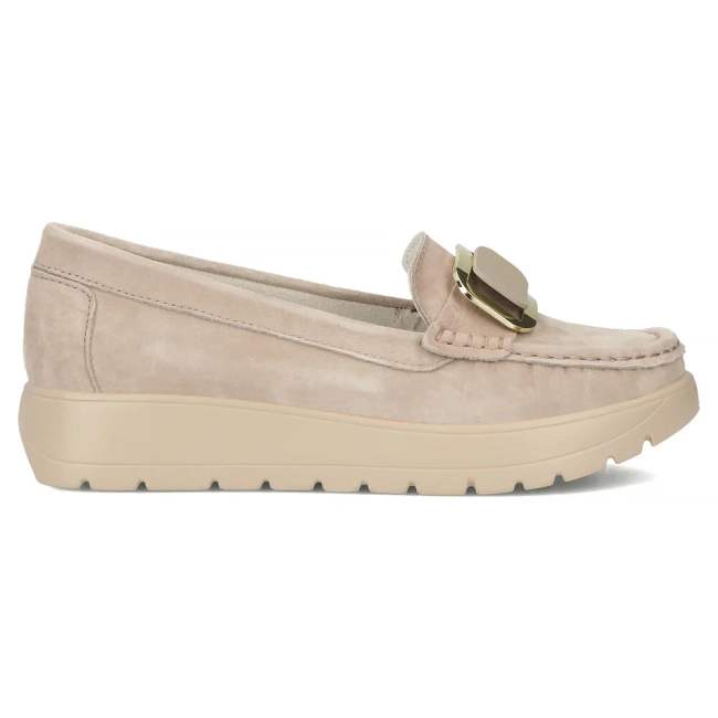 Leather loafers Filippo DP7056/25 BE beige
