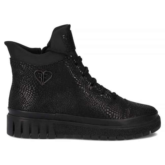 Leather ankle boots Filippo DBT7302/25 BK black