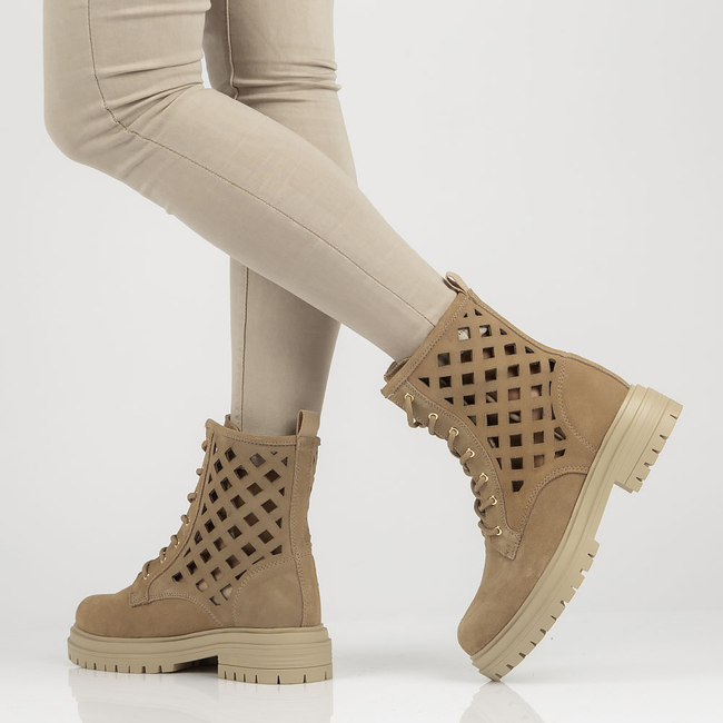 Leather filippo boots DBT3715/22 BE beige