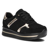 Leather sneakers Filippo DP2004/21 BK black