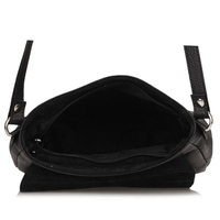 Handbag Toscanio Leather Messenger Bag C42 black