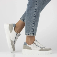 Skórzane sneakersy Filippo DP6862/25 WH białe