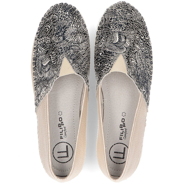 Leather shoes Filippo DP2147/21 BE beige