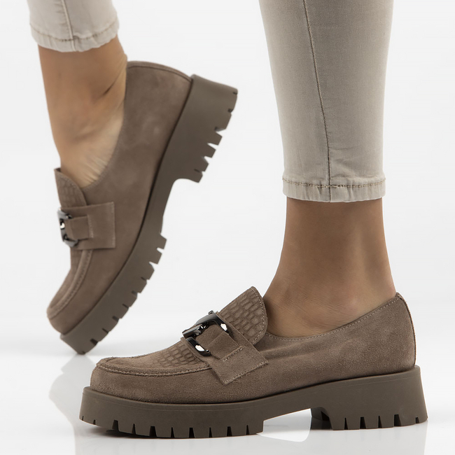 Leather shoes Filippo 20089 beige