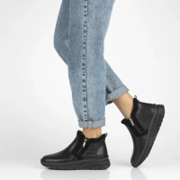 Leather ankle boots Filippo DBT7292/25 BK black