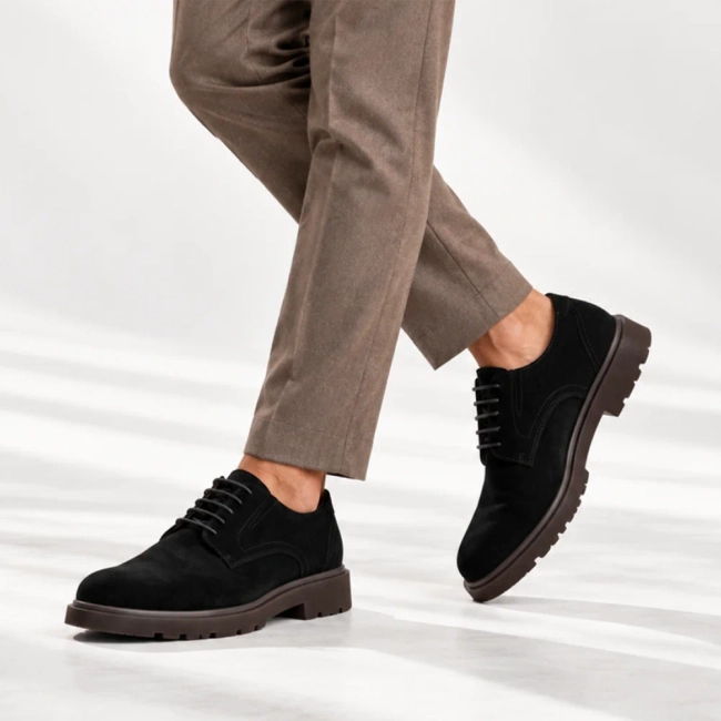 Leather shoes Filippo MP8010/26 BK SU black