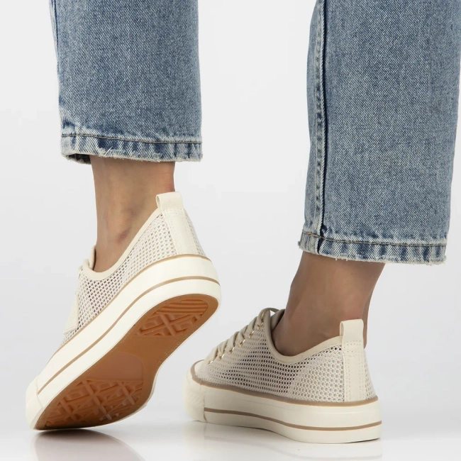 Trampki beige up slim QY838-8 beżowe