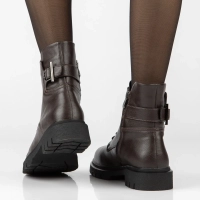 Skórzane botki Filippo DBT8018/26 D BR brązowe