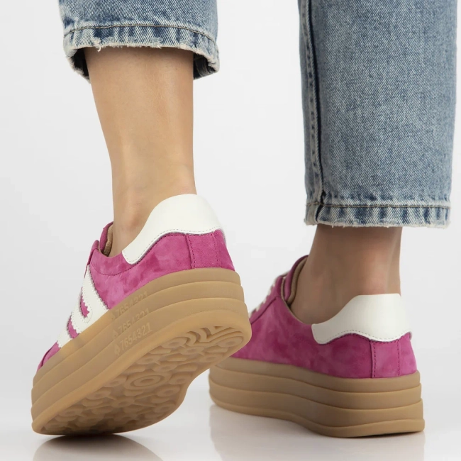 Skórzane sneakersy Filippo DP6744/25 FH różowe