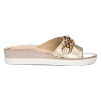 Leather flip-flops Filippo 105 gold