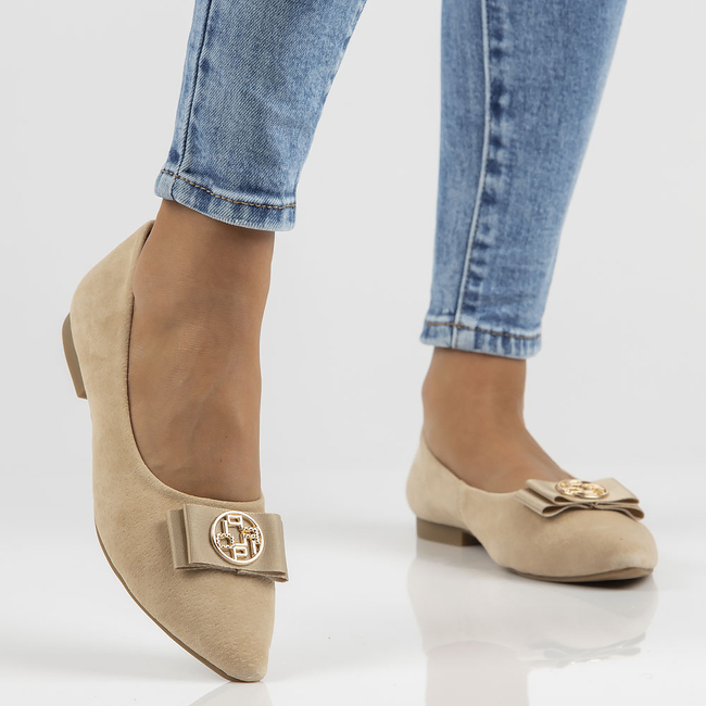 Leather shoes Filippo DP3683/22 BE beige