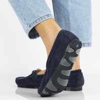 Leather loafers Filippo DP1202/21 NV navy blue