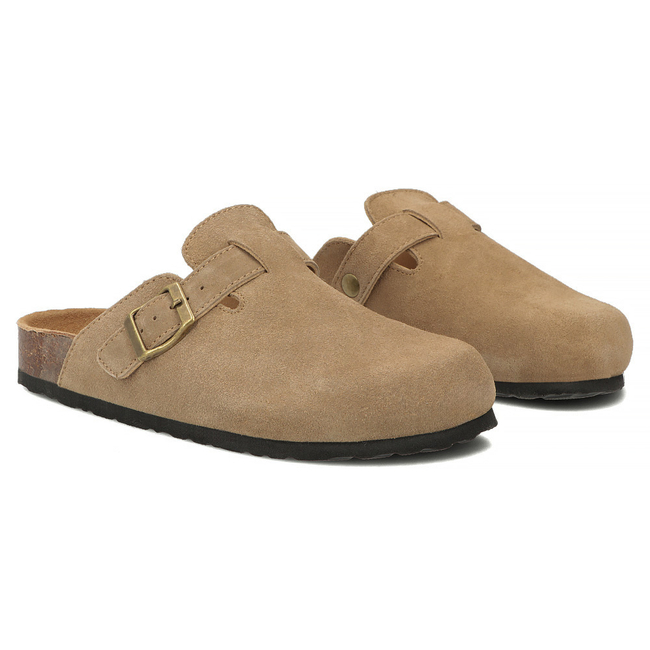 Leather flip-flops Filippo DK7918/26 TP taupe