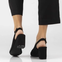 Sandały na obcasie Filippo DS7896/26 BK czarne