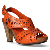 Sandals For Women Vinceza R14-D-S-256-OR Orange Brown