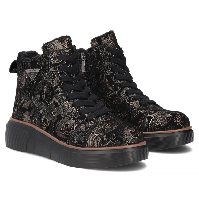 Leather ankle boots Filippo DBT6452/26 GO MLT gold
