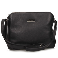 Handbag Toscanio Leather Messenger Bag A242 black