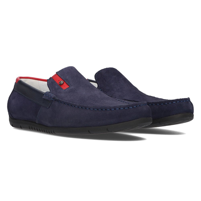 Suede loafers Filippo 5274-5 navy blue