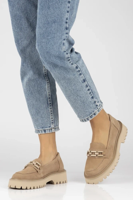 Leather shoes Filippo DP4792/23 BE beige