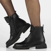 Leather ankle boots Filippo DBT6577/24 BK black