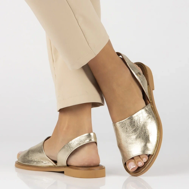 Leather sandals Filippo 40327 gold