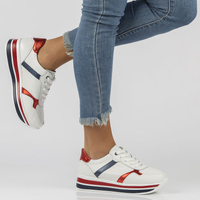 Skórzane Sneakersy Filippo DP2004/22 WH białe