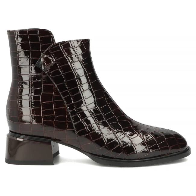 Leather heeled ankle boots Filippo DBT8174/26 D BR brown