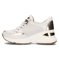 Skórzane sneakersy Filippo 087D białe złote
