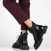 Leather ankle boots Filippo DBT7295/25 BK black