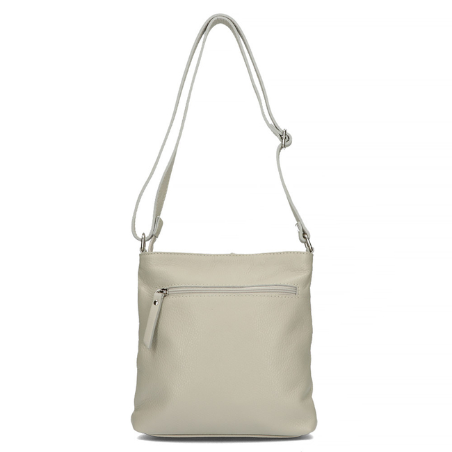 Handbag Toscanio Leather Messenger Bag 1628 light grey