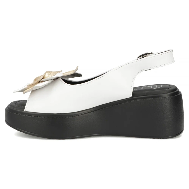 Leather sandals Filippo DS7578/26 WH white