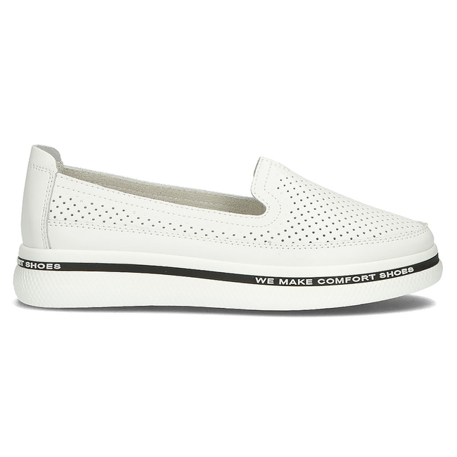 Leather shoes Filippo DP3623/22 WH white