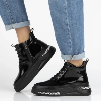 Leather ankle boots Filippo DBT7276/25 BK black