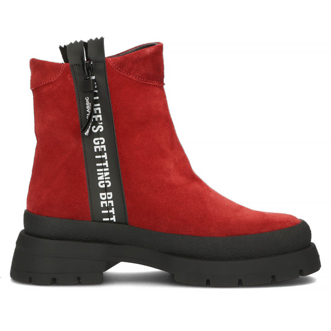 Leather ankle boots Filippo DBT4164/22 RD red