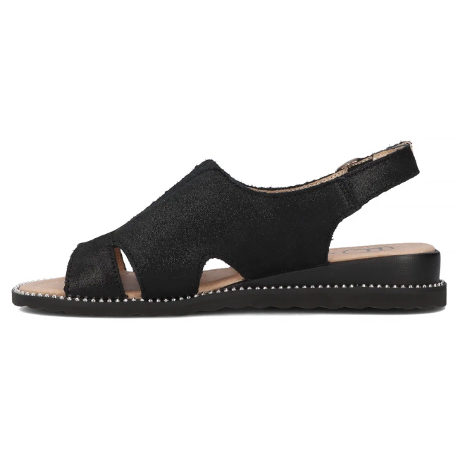 Leather sandals Filippo DS4470/25 BK black