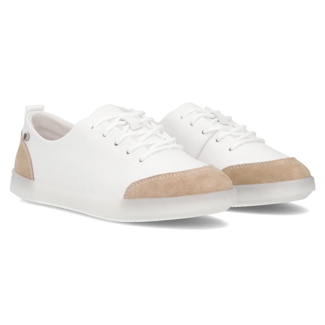Leather shoes Filippo DP6130/24 WH BE white