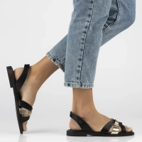 Leather sandals Filippo 40382 black