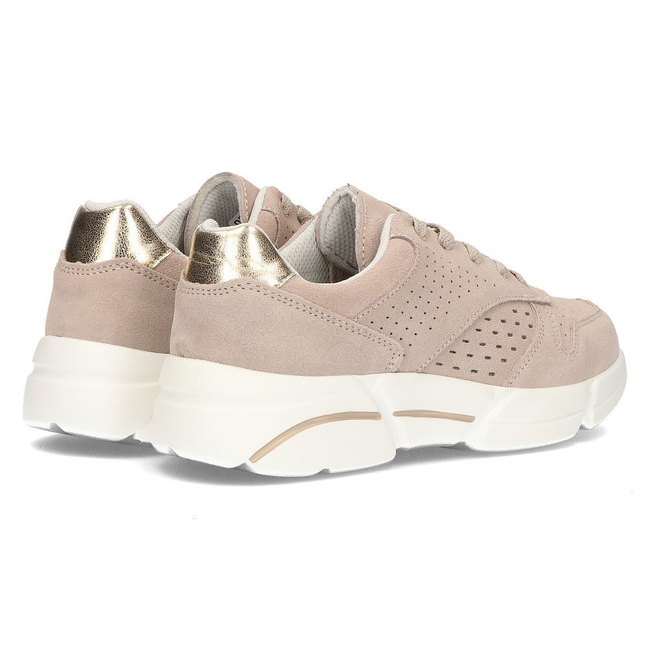 Skórzane Sneakersy Filippo DP2156/21 BE beżowe