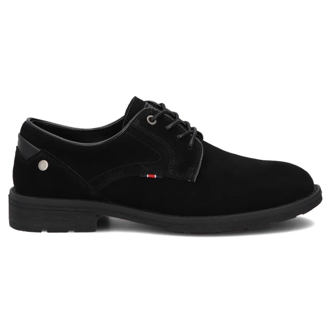 Skórzane półbuty Filippo MP8317/26 BK czarne
