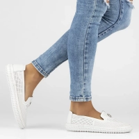 Leather shoes Filippo DP6838/25 WH white